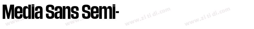 Media Sans Semi字体转换